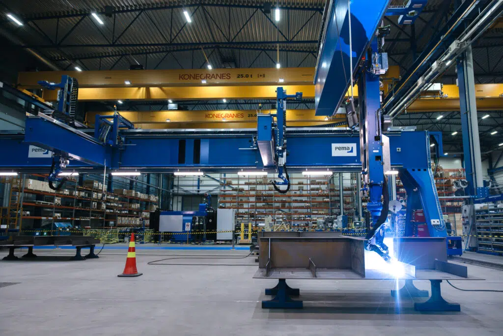 Pemamek's PEMA Vision Robotic Welding Portals for Navantia Shipbuilding