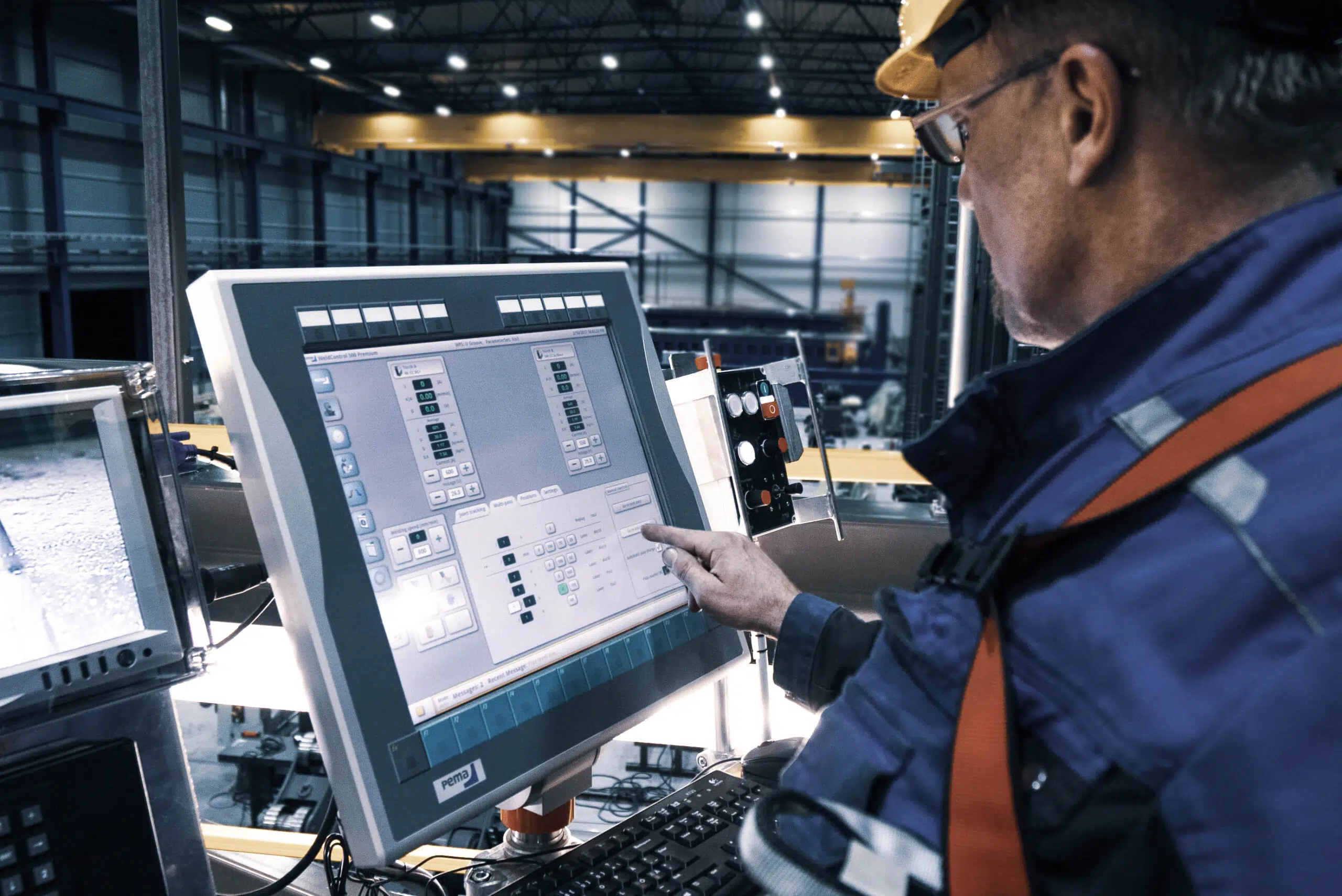 Pema_software_wind energy Picture of PEMA software used for programming of welds