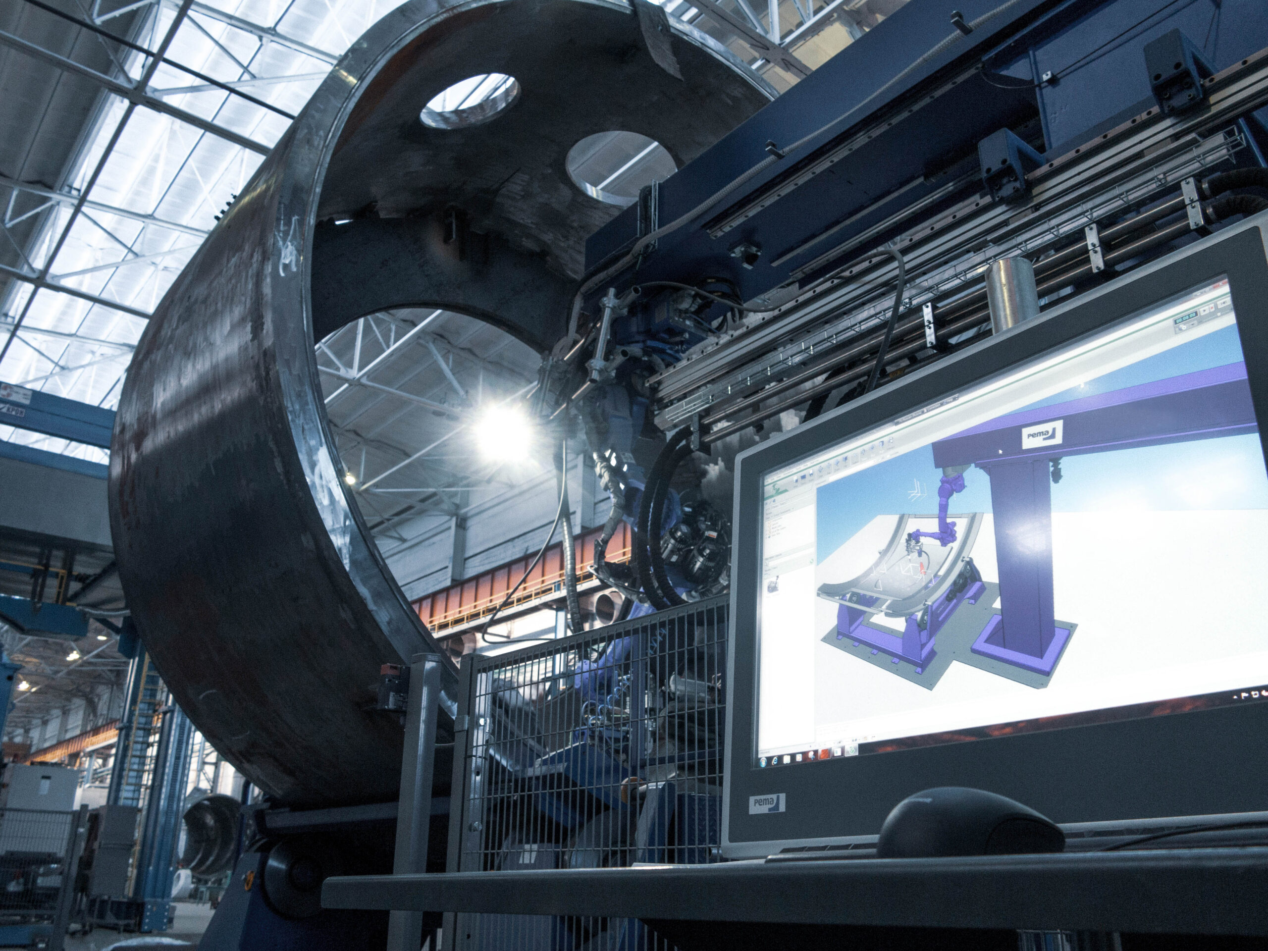 PEMA Robot welding, Column-Boom with WeldControl 300 SCAN software