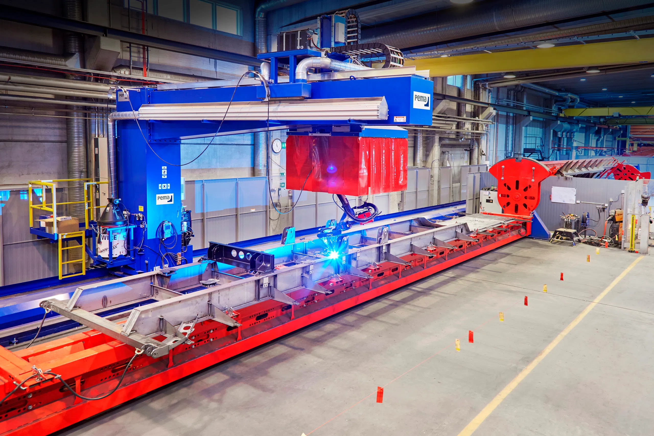 PEMA Robot welding Floor Gantry at our customer VAK